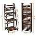 Yaheetech 4-Tier Foldable Plant Flower Stand Shelf Rack Vintage Wood Ladder Shelf Book Magazine Holder Storagethumb 2