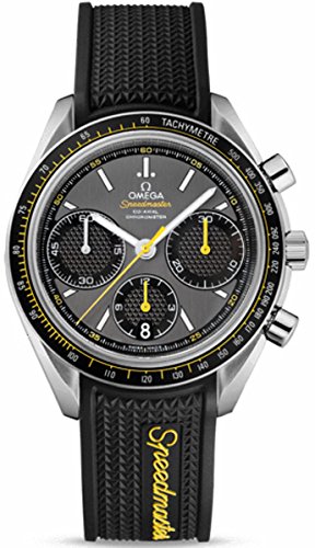 Omega speedmaster racing grey dial black rubber mens watch 326324…