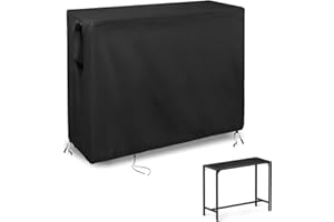 Guisong Outdoor Bar Table Cover, Protective Cover for Outdoor Console Table/Bar Height Table/Metal Outdoor Bar Table/Outside Bar for Patio-41" x 16" x 38"