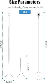 Ancable DAB Radio Aerial Indoor 3M FM Antenna for Hifi System Magnetic Base view 8