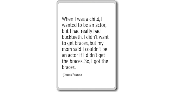 Cuando era un niño, quería ser actor, b. - James Franco ...