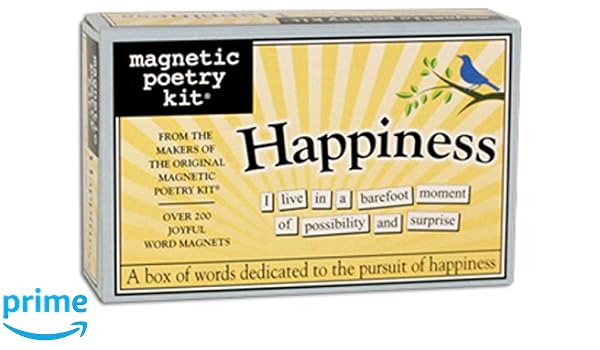 Poesía magnética Kit - Happiness: Magnetic Poetry: Amazon.es ...