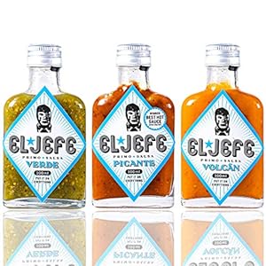 El Jefe Primo Salsa – Hot Sauce 3-pack Verde & Picante & Volcán – 3x 100ml
