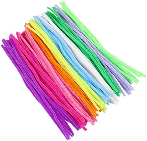 Winomo 中古 モール 工作 手芸モール Diy飾り物 シェニール スティック 10色100本 子供知育玩具 クリスマスツリー飾り