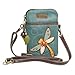 Chala Crossbody Cell Phone Purse - Women PU Leather Multicolor Handbag with Adjustable Strap