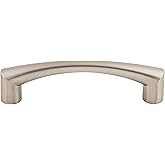 Top Knobs M1128 Nouveau III Collection 3-3/4" Hidra Pull, Brushed Satin Nickel