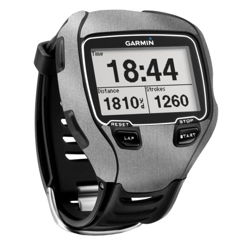 Skinomi Brushed Aluminum Full Body Skin Compatible with Garmin Forerunner 910XT (Full Coverage) TechSkin with Anti-Bubble Clear Film Screen Protector - Thumbnail 4