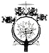 11 Piece Kids Dum Set Children's Musical Instrument Drum Play Set w/ 6 Drums, Cymbal, Chair, Kick Pedal, Drumsticks (Black)