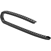 Qimoo 39.3 inch Plastic Drag Chain Cable Carrier, 1m Open Type Wire Drag Chain Cable Carrier R28 15 * 20mm Cable Drag Chain for CNC Router Electronic Industrial Machine