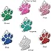 Vcalabashor Pet ID Tags for Small Dog & Cat Trade; / Glitter Eye-Catch Pet Tag/Customized Dog Tag/Bling Personalized Engraved Pet ID Tags/Blue / Pink/Silver / Red/Cherry Red / 1.0