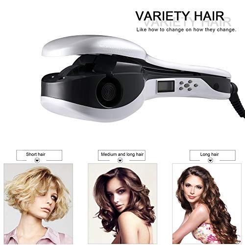 Simoner Twist Hair Curling Wand Hair, Professional Magic Negative Ion All Automatic Hair Rollers Curler, Anion Luxury Styling Tools, White