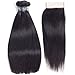 Amella Hair Brazilian Straight Hair 3 Bundles with Closure(12