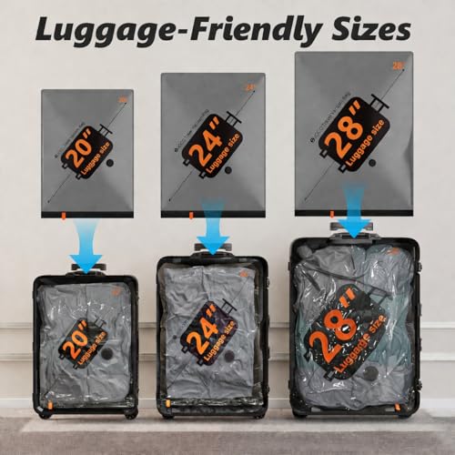 Travel Vacuum Bags with Cordless Electric Pump, 16 Combo Compression Packing Cubes photo 12