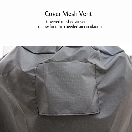 KAMaster 29 in Grill Full Cover for Large Big Green Egg,Kamado Joe Classic Ceramic Grill,29 Inch Dia Waterproof Outdoor Grill Cover Smoker Accessories Long Enough to Cover Wheel - Thumbnail 3