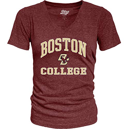 Blue 84 Women's Boston College Eagles Heathered Team Color Confetti T Shirt, Bo…