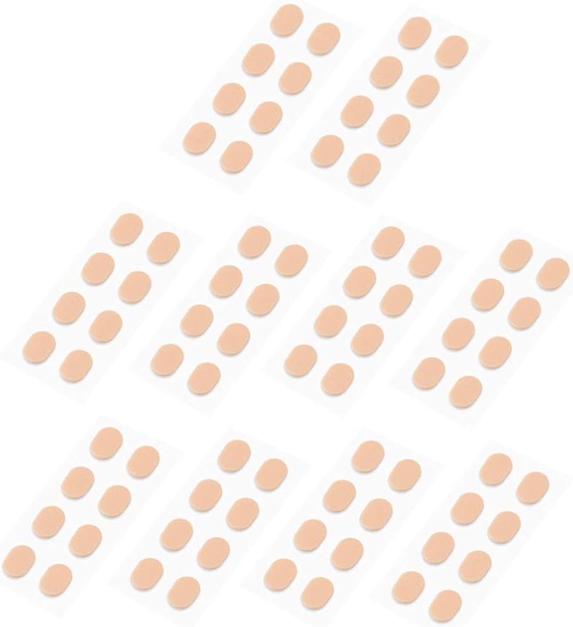 Artibetter 10pcs Eyeglass Nose Pads Anti Slip Foam Nose Pads Soft Nose Pads Sponge for Glasses Eyeglasses Sunglasses S Skin Color