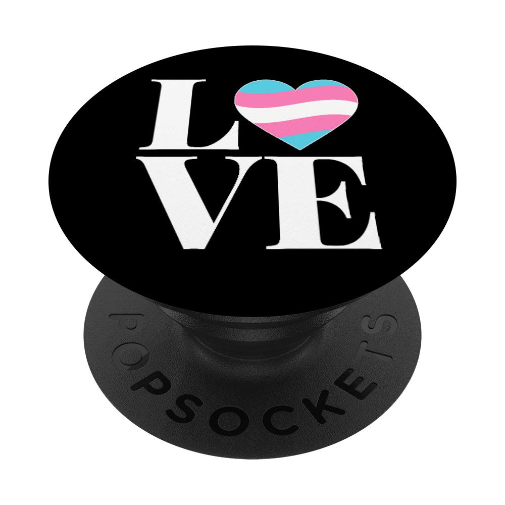 LGBT Trans 'LOVE' | Gender Shirt for Transgender Pride Flag PopSockets Swappable PopGrip