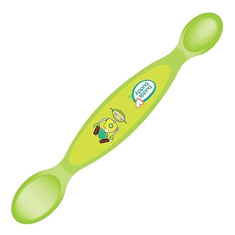 Buddsbuddy BB7035 Premium Dual End Spoon, 2 Pieces (Green)