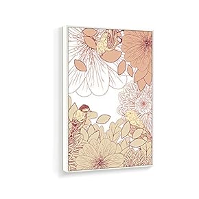 Framed Canvas Wall Art for Living Room, Bedroom Chinese Ink Birds and Flowers Canvas Prints for Home Decoration Ready to Hanging - 16x24 inches