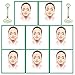 Jade Roller for Face, Jade Facial Roller, Gua Sha Scraping Massager, Anti-aging 100% Natural Facial Jade Stone Set - Face Eye Neck Beauty Roller For Slimming & Firming