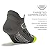 Feetures! - Elite Light Cushion - No Show Tab - Graphite/Black - Size Medium - Athletic Running Socks