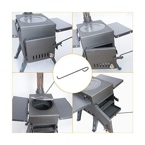 Shelter Includes Stainless Wall Chimney Pipes Portable Wood Burning