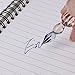 Kangnice Vintage Glass Dip Dipping Pen Signature Filling Ink Fountain Pens with Gift Box (Lake Blue)