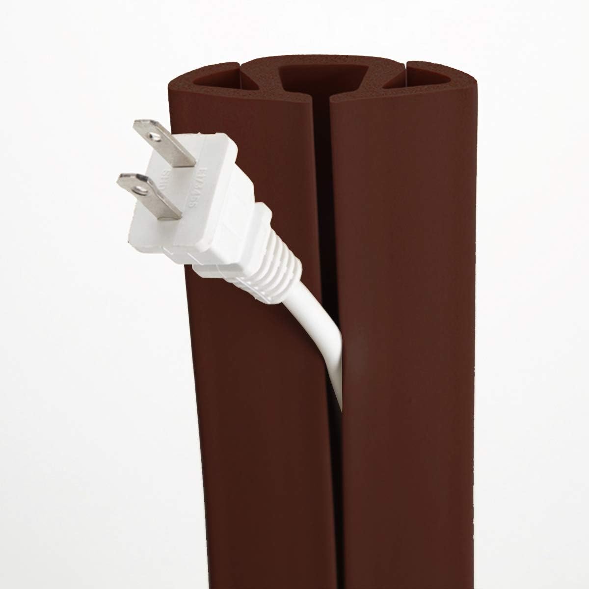 10FT Long Brown UT Wire Neoprene 3Channel Cord Protector & Cable