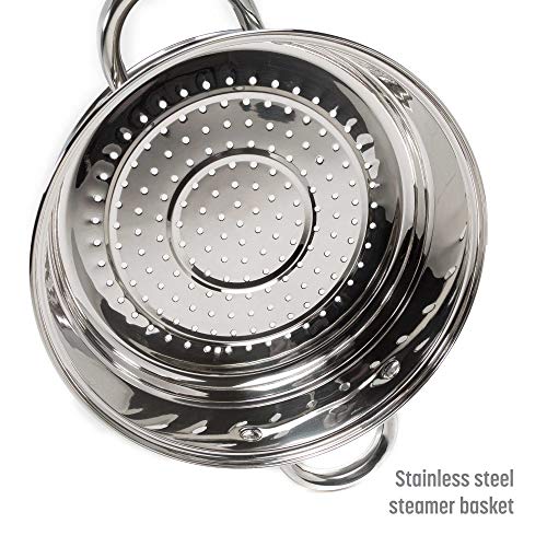 Goodful Cookware Set with Premium NonStick Coating, Dishwasher Safe Pots and Pans, Tempered