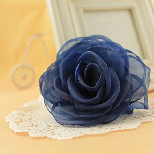 Merdia Women's Lovely Flower Hair Clip Rose Brooches [Jewelry]