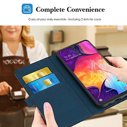 Polaland Galaxy A50 Wallet Case, [New Version] Premium Leather Flip
