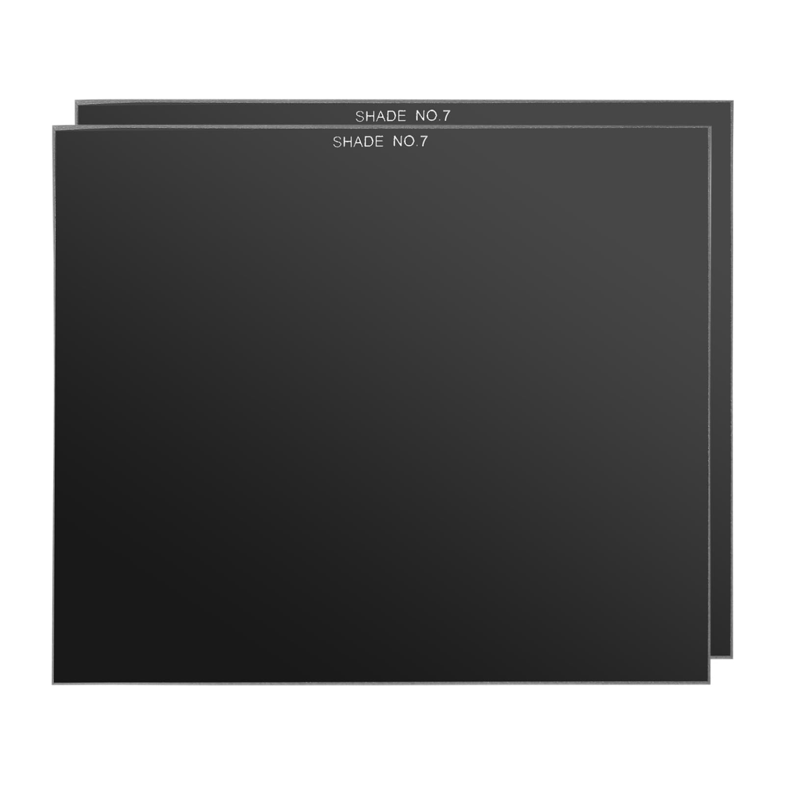 PATIKIL Welding Glass Lens Shade 7, 2 Pack 4.5" x 5.25" Hardened Helmet Filter Darkening Glass Welding Hood Lens for Weld Helmet Hood Covers Replacement, Black