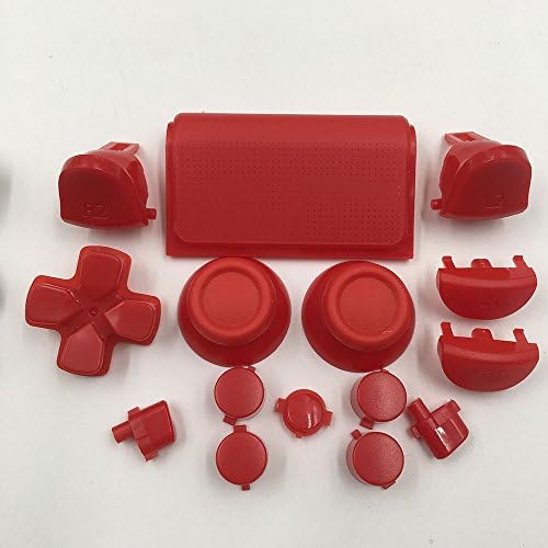 Dpad R1 L1 R2 L2 Trigger Button Thumbsticks for Sony PS4 Pro JDS040 JDM 040 Controller Dualshock 4 Pro Red