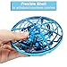 EKOHOME Hand Operated Drones for Kids and Adults, 2019 Upgraded Flying Ball Drone Toy with 5 Infrared Sensor 360°Rotating LED Lighting, Mini Quadcopter Flying Toys for Boys or Girls (Blue)