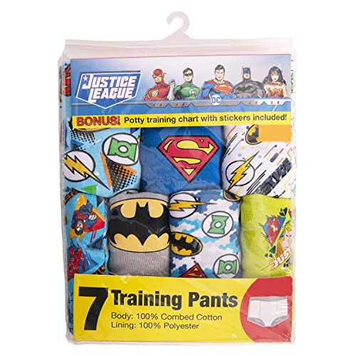 DC Comics Toddler Potty Training Pants with Superman, Batman & Wonder