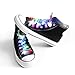 APEXPOWER LED Shoelaces Lights Up 3 Modes 5 Colors Battery Flashing Light Shoestrings for Party Dancing Hip Pop Running Decorations(Colorful in five colors-1 Pair)
