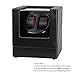 JQUEEN Automatic Watch Winder with Quiet Japanese Mabuchi Motor,Microfiber Leather,Acrylic Sheet,10 Adjustable Modes (Z-Black)