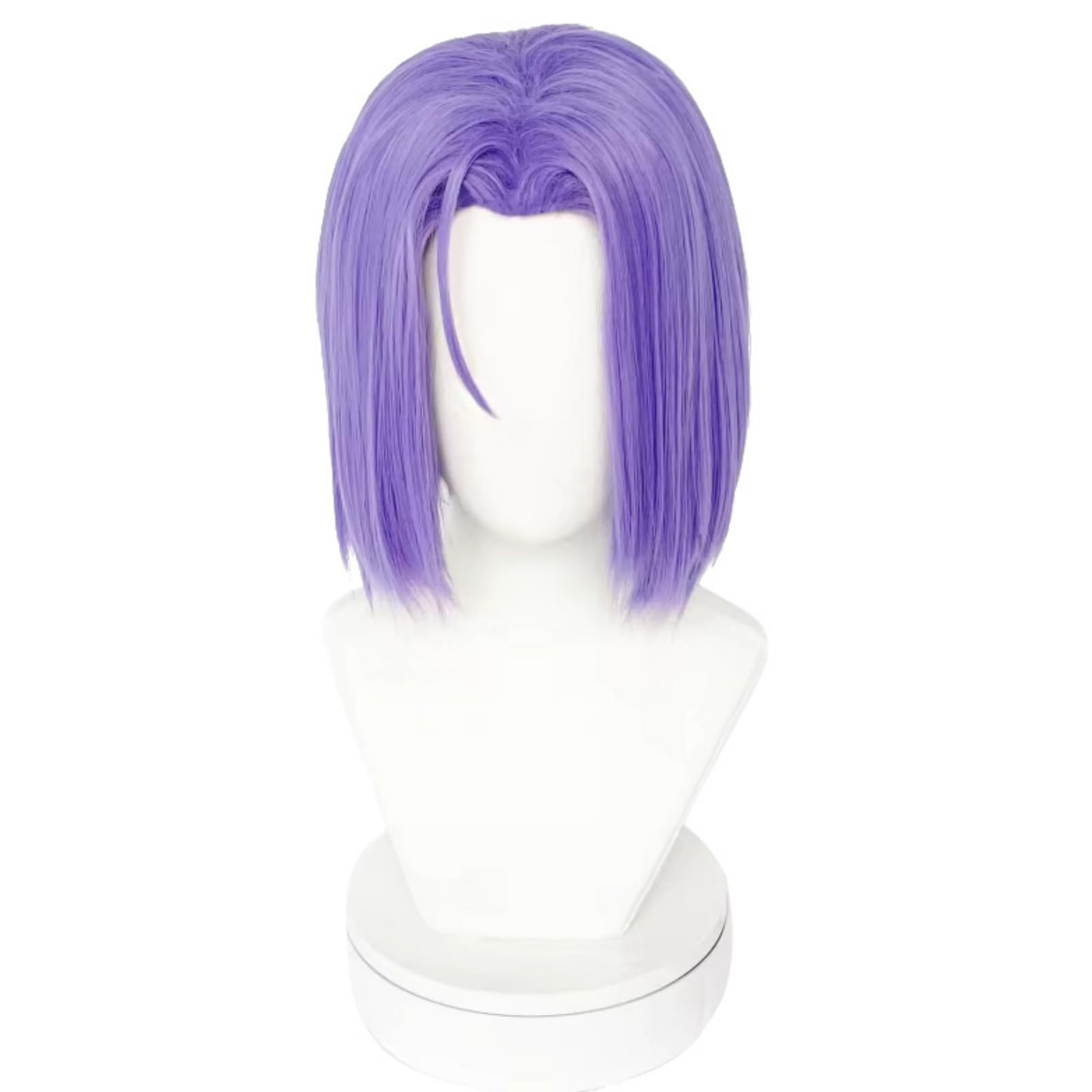 Photo 1 of abouder Anime Light Purple Cosplay Wig Men Short Heat Resistant Synthetic Hair Wig Cartoon Outfit for Halloween Christmas Costume Party+Free Cap