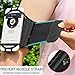 IRUNME Sports Running Armband case for iPhone Xs/XS Max/XR/X/8/8 Plus/7 Plus/7/6S,Samsung Galaxy Note 9/8/S9 Plus/S8/S7/S6 Edge&4''-6.5''Phone,360 Rotable Cell Phone Armband with Key Holder (Black)