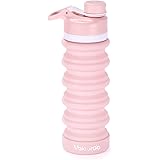 Valourgo Bpafree Collapsible Water Bottle - Reusable Water Bottle for Gym Bike Running Cycling 550 Milliliter 19 Ounce Aqua B