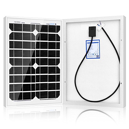 ACOPOWER 20 Watt 20W Mono Solar Panel for 12 V Battery Charging, Off Grid