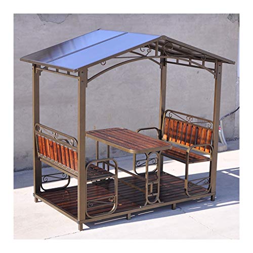 HLZY Gartenmöbel Pavillon Patio Gazebo Außen Canopy Gazebo Hinterhof Creations, Innenhof Pavillon for Patio-Garten-Pool…