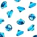 Super Z Outlet Acrylic Color Faux Round Diamond Crystals Treasure Gems for Table Scatters, Vase Fillers, Event, Wedding, Birthday Decoration Favor, Arts & Crafts (1 Pound, 240 Pieces) (Turquoise)