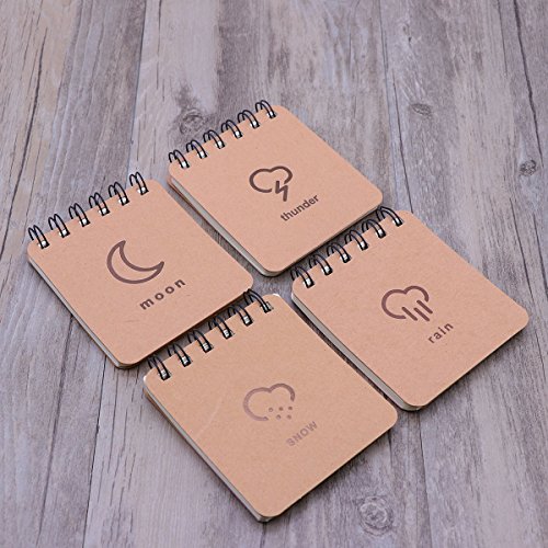 TOYMYTOY Brown Kraft Paper Notebook Small Spiral Notebooks and Journals Set for Writing Drawing,Pack of 12 - Thumbnail 7