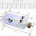 Fixed Wing Gasoline Engine Plane Accessory Transparent Plastic Fuel Tank for RC Airplane Transparent Plastic Gas Fuel Tank with Metal Cap for Gas Plane Aircraft Rc (500ml)
