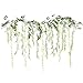 Ling's moment Artificial Greenery Foliage Garland 5.5FT, Real Touch 21pcs Mixed Plastic Hanging Basket Plants Vine Curtain - Eucalyptus Willow Fern Wisteria, for Wedding Backdrop, Mantel, Tablescape
