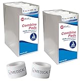 Sterile 5x9 Combine Abdominal Pads 2 Packs Of 20 + 2 Rolls Of Vakly Medical Tape (40 Pads + 2 Rolls) ...