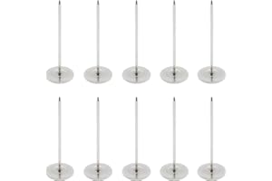 SIXQJZML 10 Pcs Long Upholstery Nails Tacks 18mm x 50mm, Flat Head Furniture Nails, Large Thumb Tacks, Metal Push Pins, for Furniture Sofa Headboards Decorative,Silver,0.7 x 2 inch