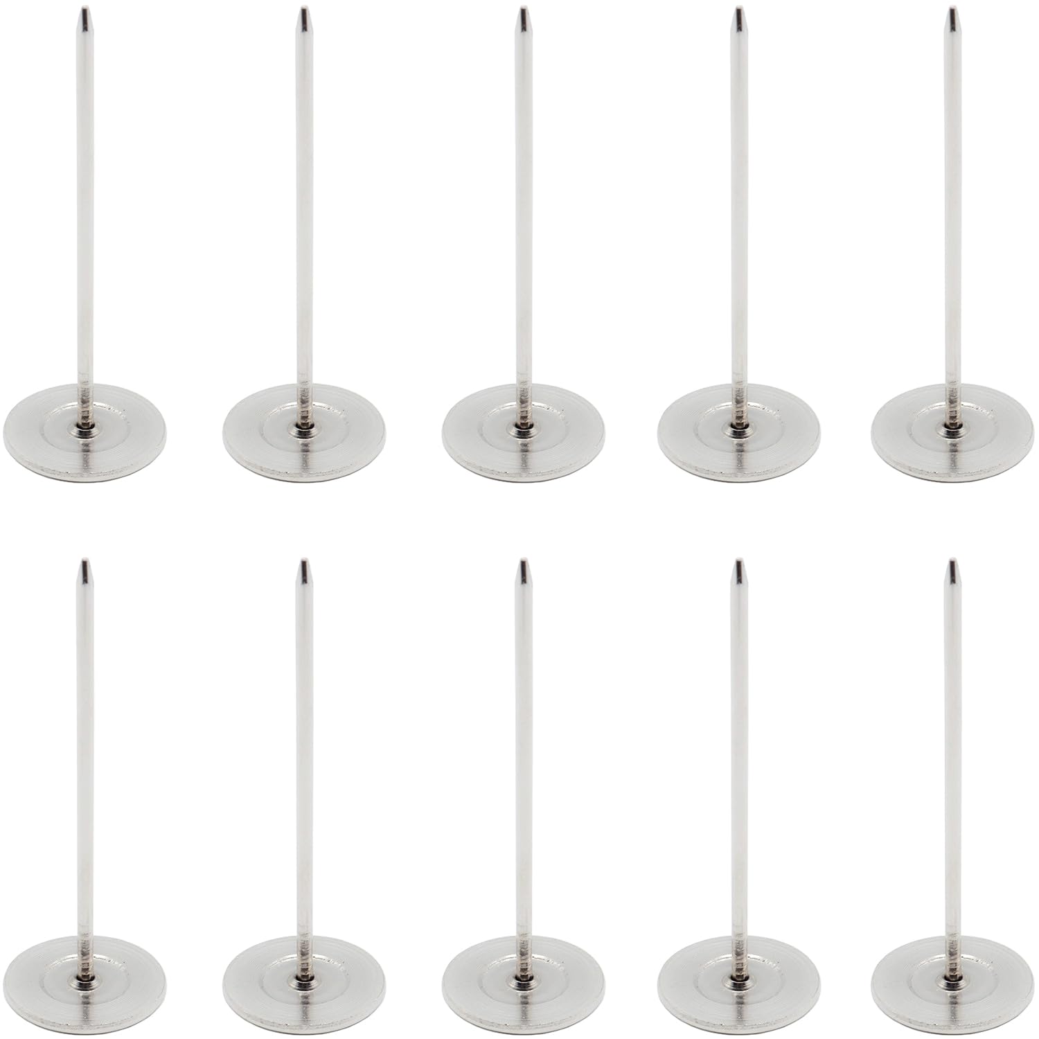 Photo 1 of 10 Pcs Long Upholstery Nails Tacks 18mm x 50mm, Flat Head Furniture Nails, Large Thumb Tacks, Metal Push Pins, for Furniture Sofa Headboards Decorative,Silver,0.7 x 2 inch