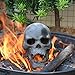 Stanbroil 9-Inch Imitated Human Skull Gas Log for Indoor or Outdoor Fireplaces, Fire Pits Halloween Decor, 1-Pack - Patent Pending